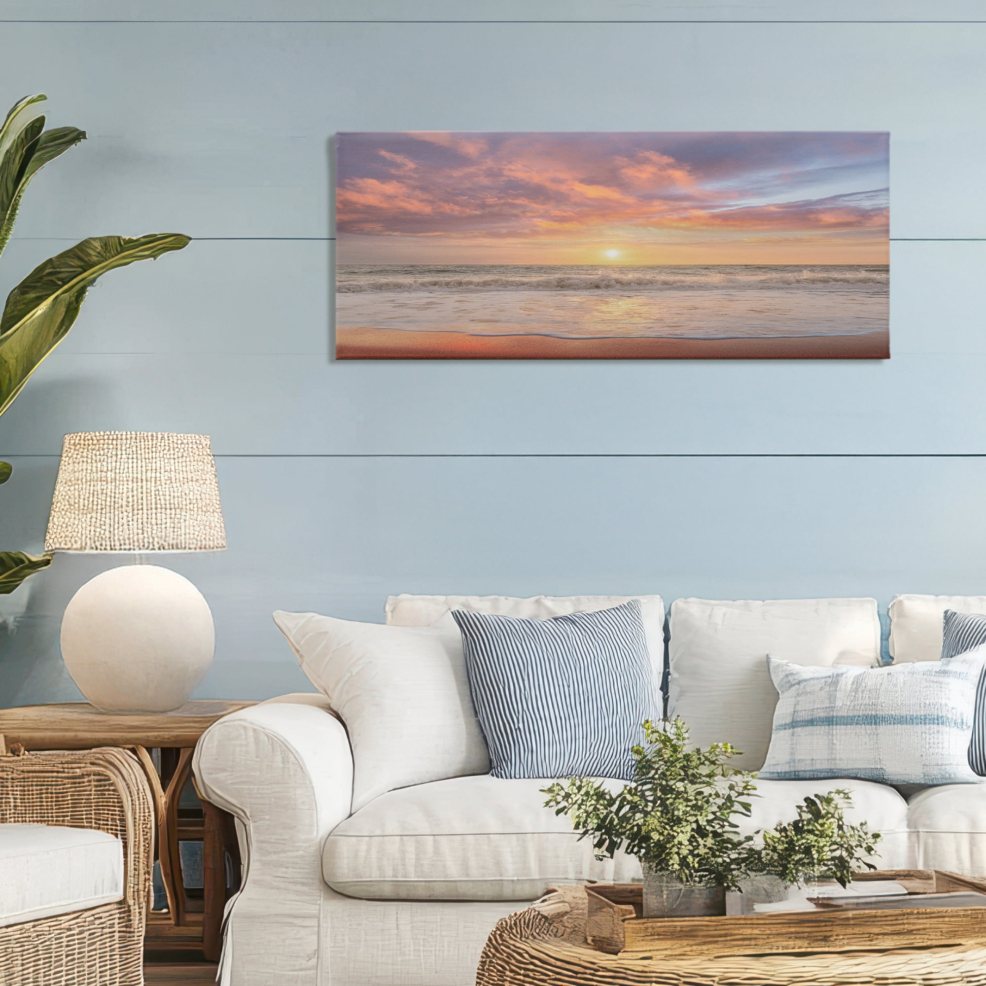Stupell Industries Vivid Sunset Panorama Canvas Wall Art, design by Mike Caliascibetta