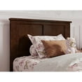 thumbnail image 6 of Felicity Twin Wood Platform Bed with Panel Footboard and Twin Trundle in Walnut, 6 of 10