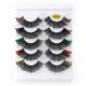 thumbnail image 1 of Compre 2 y ahorre 10% Pestañas postizas Pestañas postizas Racimos naturales 5 pares de pestañas de colores Pestañas de visón 3D gruesas Cola de ojo colorida natural Pestañas postizas, 1 of 8