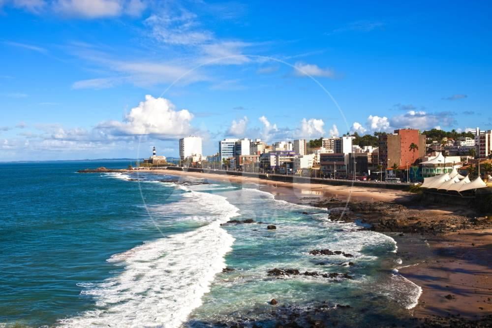 Barra Beach Coastal Scene 36" x 24" Canvas Print