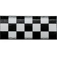thumbnail image 2 of Black White Checker Flag Racing Style Bonded Leather Belt, 2 of 2