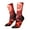 2 Black-2, variant on Red Moon Lava Crew Socks for Men & Women, Breathable Casual Athletic Ankle Socks