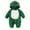 Green, variant on Odeerbi Infant Boys Girls Clothes Winter Fleece Thermal Rompers Cotton Hooded Jumpsuits Solid Color Baby Crawling Suit Long Onesie Bodysuit Newborn Pajamas Green