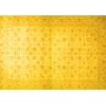 thumbnail image 1 of Ahgly Company Machine Washable Indoor Rectangle Oriental Yellow Traditional Area Rugs, 2' x 5', 1 of 4