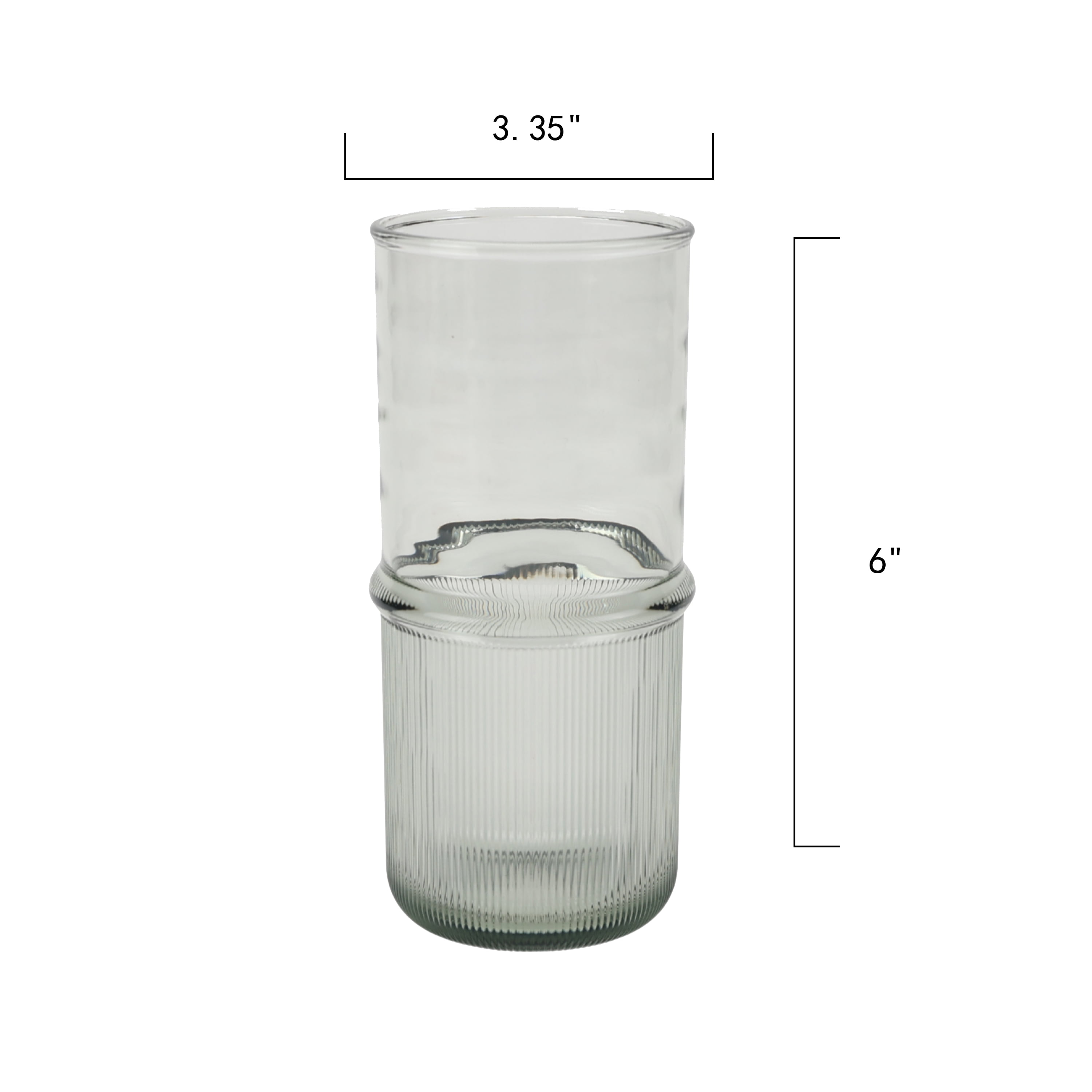 Better Homes and Gardens 21-Ounce Tall Green Ribbed Tritan Tumbler