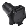 thumbnail image 1 of 7 Pin RV Blade Trailer Socket Trailer Wiring Harness Connector Heavy Duty 7 Way Vehicle Side Trailer Socket for Trailer, 1 of 1