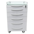 thumbnail image 1 of 5 Drawers Dental Mobile Storage Cabinet Office File Cabinet  Stainless Steel Utility Storage Side Cabinet, 1 of 9