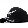 thumbnail image 1 of Gorra de béisbol de algodón con bordado de alas estilo aviador, 1 of 4