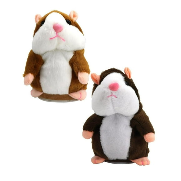 LNGOOR Hamster Toy Talking and Repeating Funny Stuffed Toy Plush Electric Interactive Birthday Gifts for 2 3 4 Years Old Toddlers Girls Boys Christmas Birthday Gifts