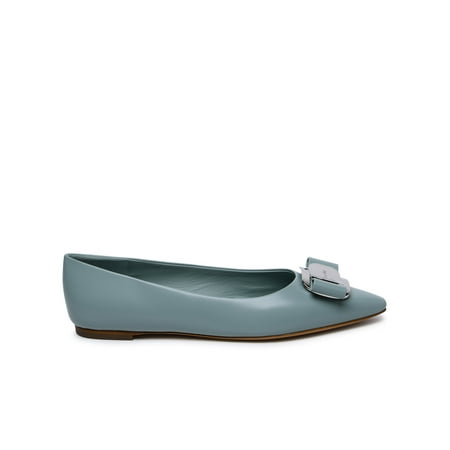 

Salvatore Ferragamo Woman New Vara Ballet Flats In Nappa Sugar Paper