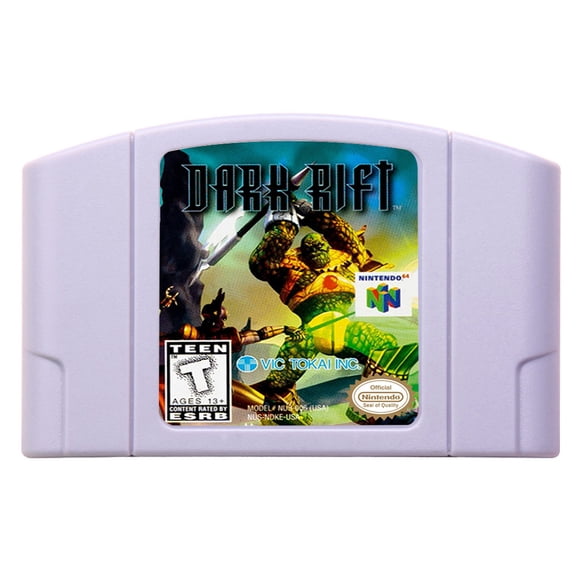 Video Games Compatible for the n64 console, replacement cartridge for Dark Rift NTSC