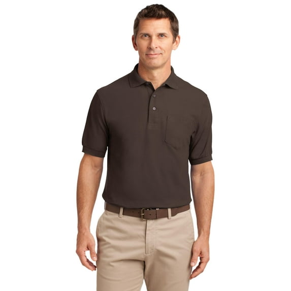Port Authority Silk Touch Polo With Pocket
