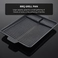 thumbnail image 2 of MasteelfCA 1Pc Aluminum Alloy Non-stick Grill Griddle Pan Square BBQ Grill Pan (Black), 2 of 8