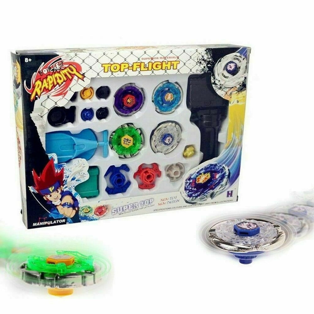 Fusion Metal Top Master Rare Fight Beyblade 4D Launcher Grip Set Kids Toys Gift