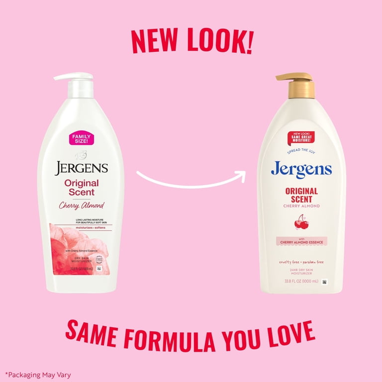 Jergens Original Scent with Cherry Almond Body Lotion Moisturizer