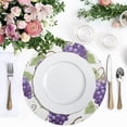 thumbnail image 4 of Ryvnso Grapes Fruit Round Plate Mats Dining Table Placemat Set of 4 for Holiday Decoration, 4 of 7