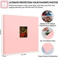 thumbnail image 6 of NestE Photo Album 4x6 600 Photos with Writing Space,4 x 6 Photo Book Linen Cover with Front Window, 4x6 Picture Album 600 Photos Photo Album Book for Wedding Kids Travel Family Baby Pictures (Pink), 6 of 15
