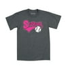 Softball Pink Script Baseball Tail Team Athlete Sports Novelty-Youth T-Shirt
