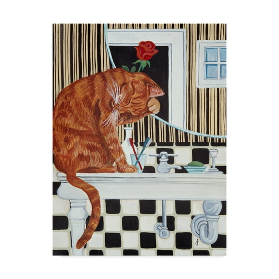 Trademark Fine Art 'Washing Up' Canvas Art by Jan Panico