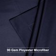 thumbnail image 2 of PiccoCasa Soft 1800 Microfiber Oxford Pillowcases 2Pcs, Queen Navy Blue, 2 of 7