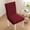 Wine, variant on Stretch Chair Cover for Dining Room, Elastic Slipcover for Kitchen Seats, Washable Spandex Fabric, Elegant Protection & Decor for Home & Restaurant Dark Gray