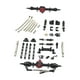 thumbnail image 1 of Accesorios para coches RC Kits de montaje delantero y trasero Actualización de chasis Modificado 1:12 Negro, 1 of 9