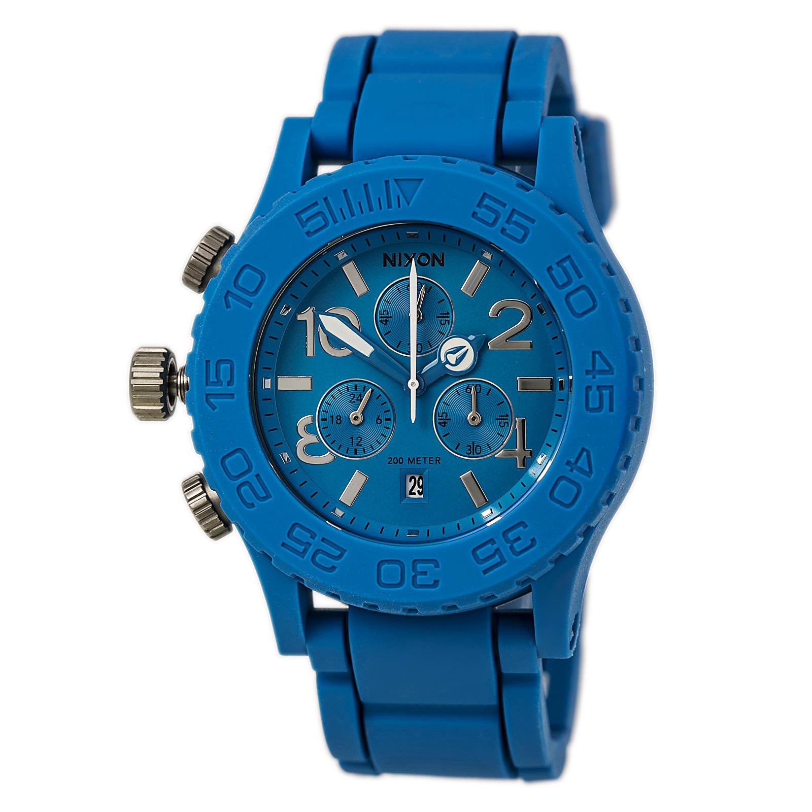 Nixon Men's 42-20 A309917 Blue Rubber Quartz Watch