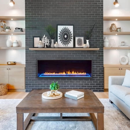 Bluegrass Living Envision Vent Free Linear Propane Gas Fireplace - 48 Inch, Remote Control - Model# BVFIL48LRT