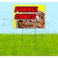 thumbnail image 1 of Funnel Cakes Yellow Background (18" x 24") Yard Sign, Includes Metal Step Stake, 1 of 6