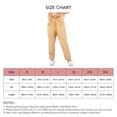 thumbnail image 5 of Pantalones casuales de mujer Color puro botón cintura elástica pantalones largos sueltos para mujer para uso diario al aire libre, 5 of 5