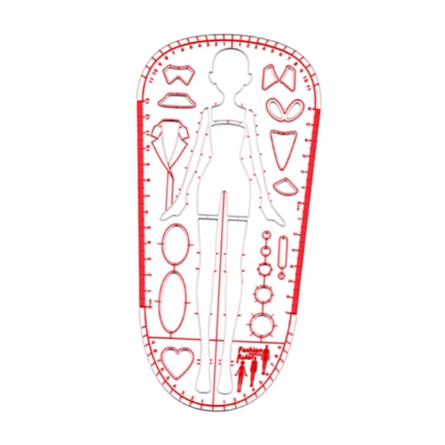 Abbracc Fashion Drawing Template Ruler Sewing Humanoid Patterns Design for Designing 15