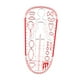 thumbnail image 1 of Regla de plantilla Herramienta de medición Regla de ilustración de moda Costura multifuncional Estilo 15, 1 of 9