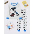 thumbnail image 3 of ATAIKU Toddler Boy Dinosaur Pajamas Set Kids Long Sleeve Tee and Pants Sleepwear Baby Boy Jammies 1-12Years, 3 of 10