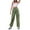 Green, variant on ibuvkizy Winter Cargo Pants Women,Fashionable Women's Casual Solid Color Button High Waist Wide Leg Work Pants Khaki,M