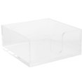 thumbnail image 1 of Caja de pañuelos transparente de estilo europeo, dispensador transparente, decoración de mesa, soporte para servilletas de papel, almacenamiento de acrílico, 1 of 6