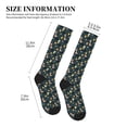 thumbnail image 4 of Sikiie Dinosaur In The Space 1 Pairs Compression Socks for Men and Women 15-20 mmHg Running Support Socks, 4 of 7