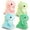 Colorful, variant on 4 Pack Cute Dinosaur Stuffed Animal Plush Toys for Kids and Babies, Kawaii Dinosaur Plushies, Colorful Animals Plushie, Stuffed Dino Plush Toys for Christmas Decorations, Valentines Day Gifts