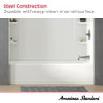 thumbnail image 4 of American Standard 1393.202 Princeton 60" Three Wall Alcove Enameled Steel Soaking Tub -, 4 of 5