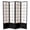 Black, variant on 6 ft. Tall Premium Japanese Design Wide Window Pane Screen - Natural - 3 Panels