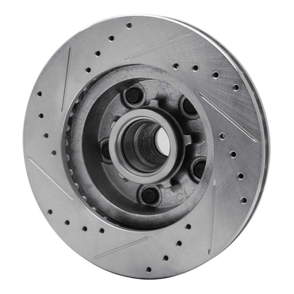 Dynamic Friction Company 631-47005R DFC Brake Rotor - Drilled And Slotted - Silver