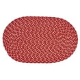 thumbnail image 3 of Better Trends 5' x 8' Oval Braided Rug 100% Polypropylene Durable & Stain Resistant Reversible Indoor/Outdoor Area Utility Rug, Sunsplash Collection - Red, 3 of 3