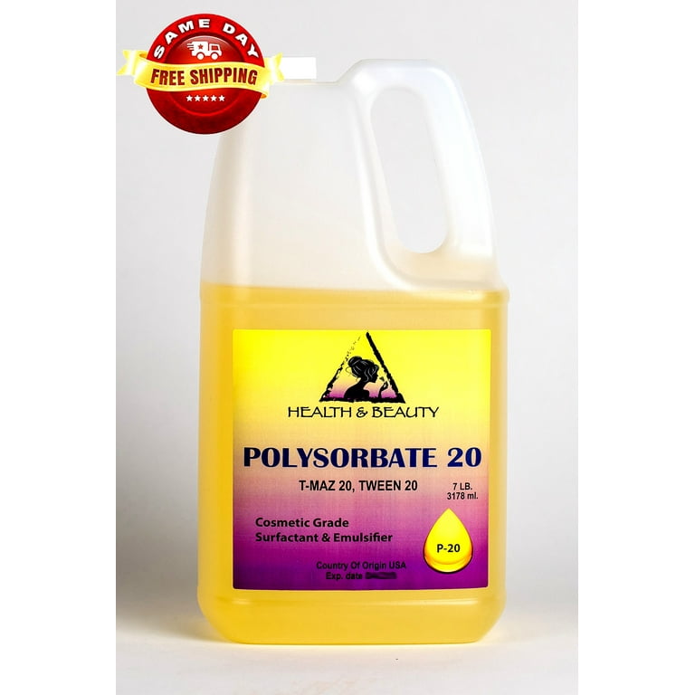 Polysorbate 20 t-maz 20 tween 20 solubilizer surfactant & emulsifier pure 7  lb