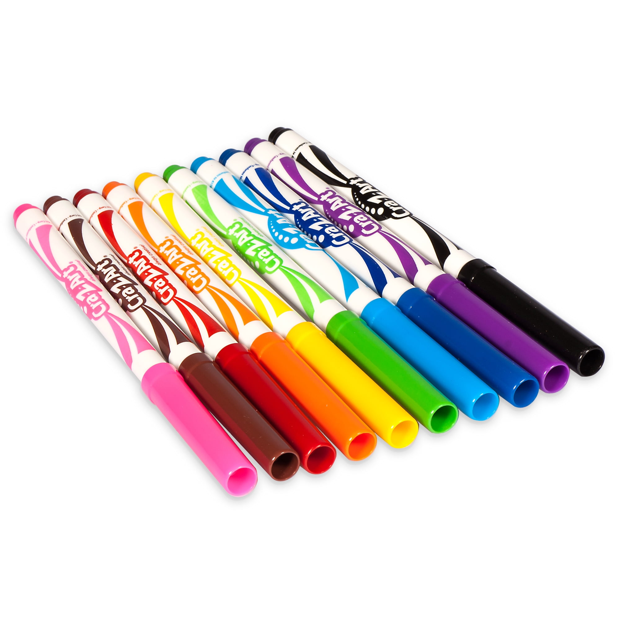  ARTEZA Kids Fine Tip Washable Markers, 42 Bright Colors, 36  Washable Marker Pens and 6 Non-Washable Neon Pens, School Supplies for Kids  Ages 3 and Up : Toys & Games