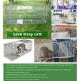 Cat Trap for Stray Cats 24"x8"x7" Animal Trap Live Traps for Cats Squirrel Groundhog Opossum