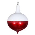 thumbnail image 1 of Vickerman MT181103 12 Pouces Rouge Bonbons &amp; Paillettes Blanches Goutte Ornement, 1 of 1