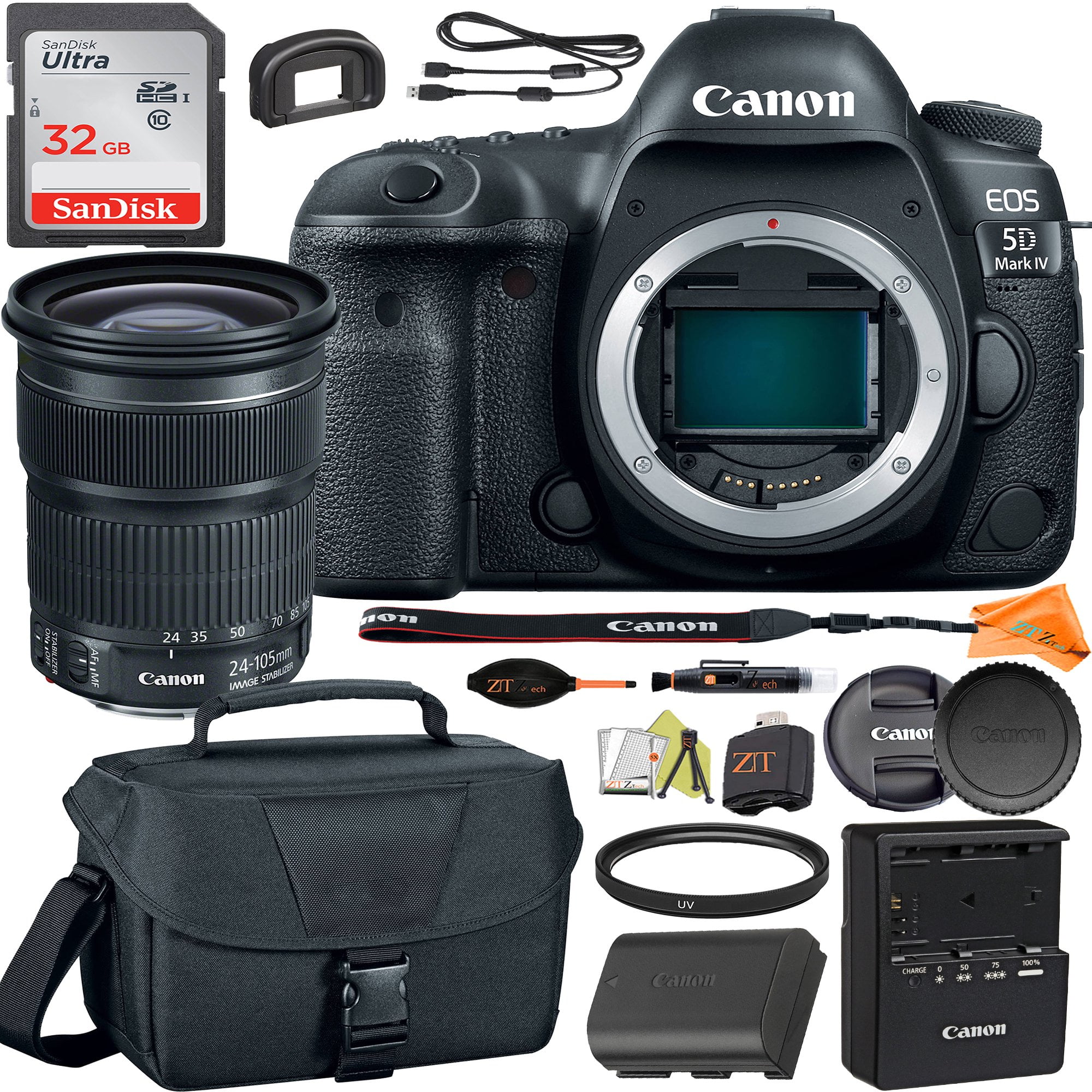 Canon EOS 5D Mark IV DSLR Camera with 24-105mm Lens +