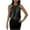 Black, variant on WREESH Women's Satin Pleated Halter Neck Keyhole Back Tank Top Summer Dressy Casual Blouse Loose Fit