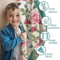 thumbnail image 3 of Blackout Kids Curtains,Pioneer Flower Floral Print Pattern Childrens Insulated Curtains Set Of 2,Bedroom Essentials,Toddler Room Decor 42"x63", 3 of 5