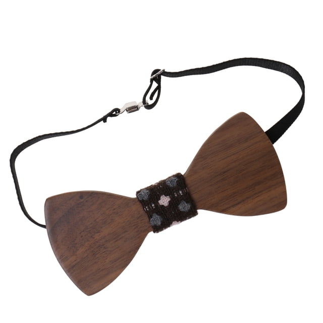 Men's Groom Wedding Party Wooden Bow Tie Tuxedo Necktie Fashion Accessory F Hugo los hombres de accesorios de boda