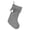 Grey, variant on YTTALS 17" Red Cable Knit Christmas Stocking, Rustic Farmhouse Hanging Stocking with White Pom Poms for Fireplace Mantel